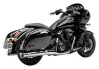 Cobra Chrome 4in Tri Flo Slip On Muffler Exhaust