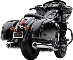 Cobra Chrome 4in Billet Tip Straight Cut Slip On Muffler