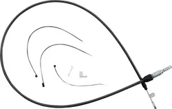 Magnum Quick Connect Braided Upper Clutch Cable Black Pearl 54in.