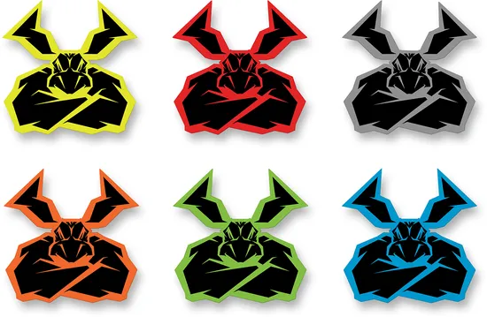 Moose Racing Agroid Decals 6 Pack 3.48 x 3.5 Multi Color