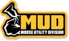 Moose Mylar MUD Decal Sticker 3in 10pk