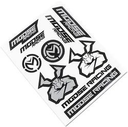 Moose Racing S2 Black Silver Sticker Decal