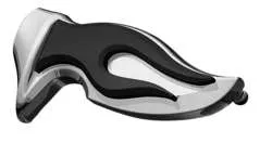 Kuryakyn Flaming Foot Pegs Pair Without Mount Chrome