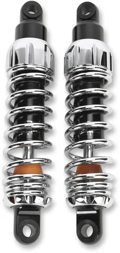 Progressive 444 Series Rear Shock Damper 13in Chrome Pair Heavy Duty