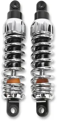 Progressive 444 Series Rear Shock Damper 12in Chrome Pair Heavy Duty