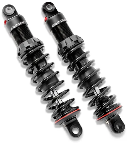 Progressive 444 Series Rear Shock Damper 11in Black Pair Heavy Duty