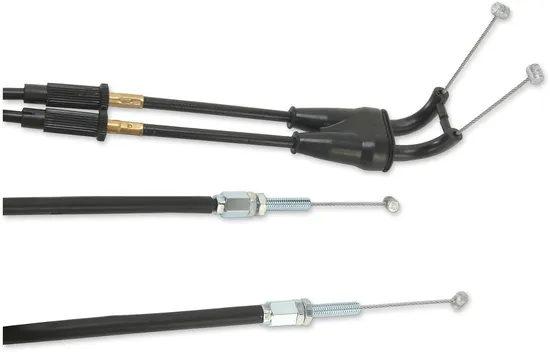 Moose Black Vinyl Throttle Push Pull Cable