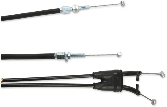 Moose Racing Black Vinyl Throttle Push Pull Cable