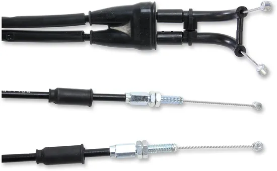 Moose Racing Black Vinyl Throttle Push Pull Cable