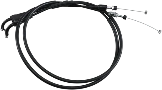Moose Racing Black Vinyl Throttle Push Pull Cable