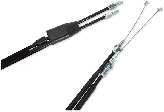 Moose Racing Black Vinyl Throttle Push Pull Cable