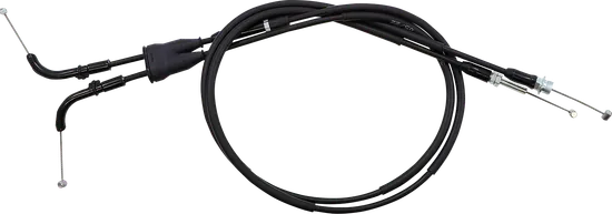 Moose Racing Black Vinyl Throttle Push Pull Cable