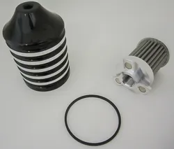 Harddrive Black Billet Reusable Oil Filter