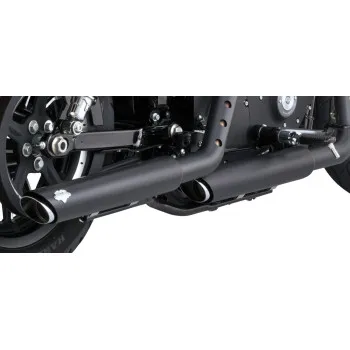 Vance Hines 3in Twin Slash PCX Slip On Muffler Exhaust Tail Pipe Black