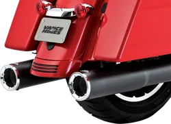 Vance Hines 4.5 in Hi Output Slip On Mufflers Black