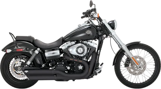 Vance  Hines Twin Slash 3" Slip On Muffler Exhaust Pipe Black