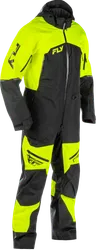Fly Racing Adult Men Incline Monosuit XL Tall Hi Viz Black