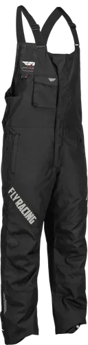 Fly Racing Black Aurora Weather Resistant Bib Overall Youth Small
