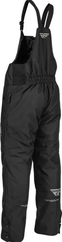 Fly Racing Black Aurora Weather Resistant Bib Overall Youth Small