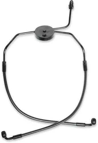 Magnum Designer Braided Front Brake Line Kit Lower Black Non ABS 1