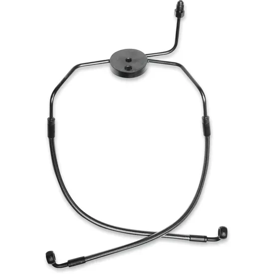 Magnum Designer Braided Front Brake Line Kit Lower Black Non ABS 3