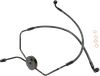 Magnum Designer Braided Front Brake Line Kit Lower Black Non ABS