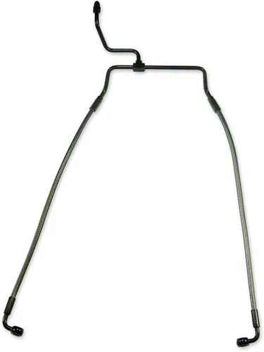 Magnum Designer Braided Front Brake Line Kit Lower Black Non ABS