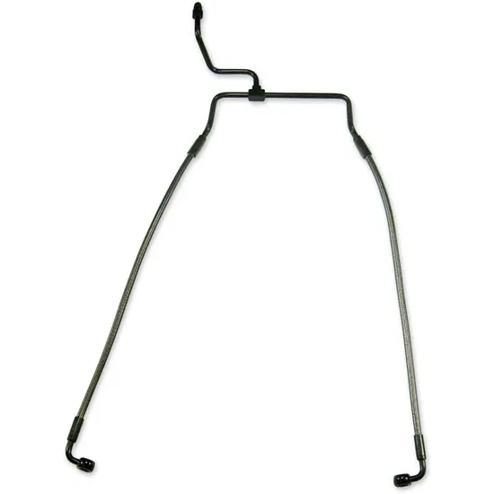 Magnum Designer Braided Front Brake Line Kit Lower Black Non ABS 2