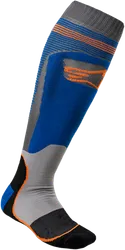 Alpinestars Adult MX Plus Socks S M Blue Gray Orange
