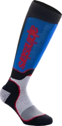 Alpinestars Adult MX Plus Socks M Black Gray Red Blue