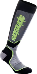Alpinestars Adult MX Plus Socks L Black Gray Yellow