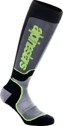 Alpinestars Adult MX Plus Socks S M Black Gray Yellow