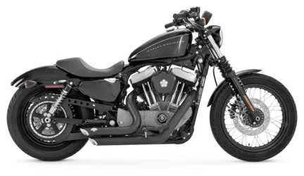 Vance Hines Shortshots Staggered Exhaust Pipe System Black