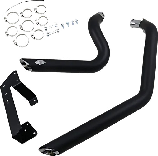 Vance Hines Shortshots Staggered Exhaust Pipe System Black