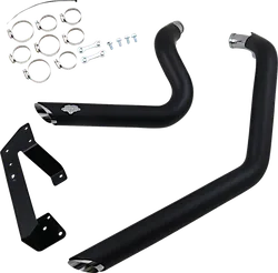 Vance Hines Shortshots Staggered Exhaust Pipe System Black