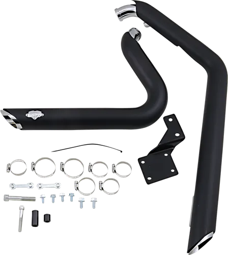 Vance Hines Shortshots Staggered Exhaust Pipe System Black