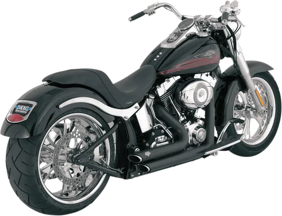 Vance Hines Shortshots Staggered Exhaust Pipe System Black