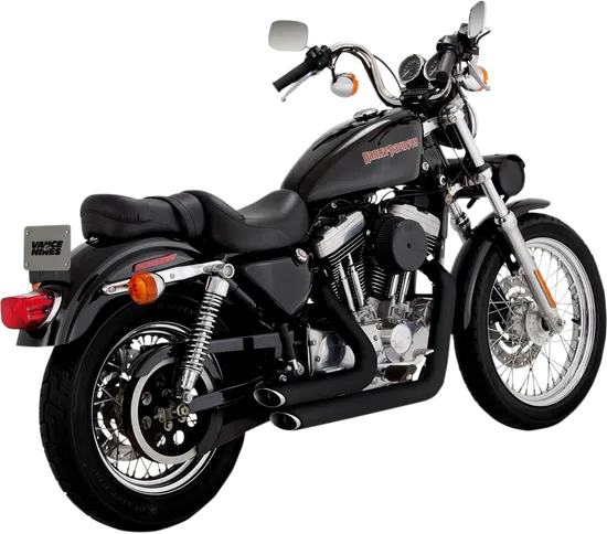 Vance Hines Shortshots Staggered Exhaust Pipe System Black