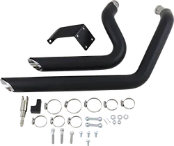 Vance Hines Shortshots Staggered Exhaust Pipe System Black