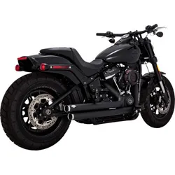 Vance Hines Big Shots Staggered Exhaust Muffler System Black