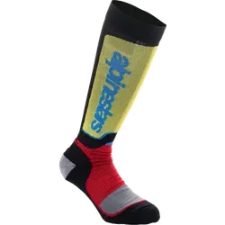 Alpinestars Youth MX Plus Socks M L Black Yellow Blue Red
