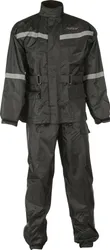 Fly Racing Adult Men 2 Pc Rain Suit L Black