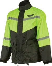 Fly Racing Adult Men 2 Pc Rain Suit 3XL Black Hi Viz