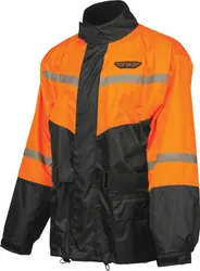 Fly Racing Adult Men 2 Pc Rain Suit 4XL Black Orange
