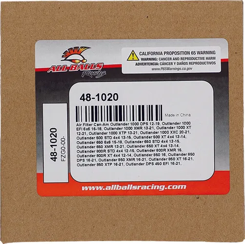 All Balls Replacement Air Filter Cleaner