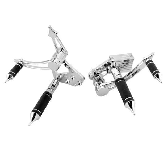 BC Chrome Gladiator Forward Controls Kit w/ Foot Pegs for 1