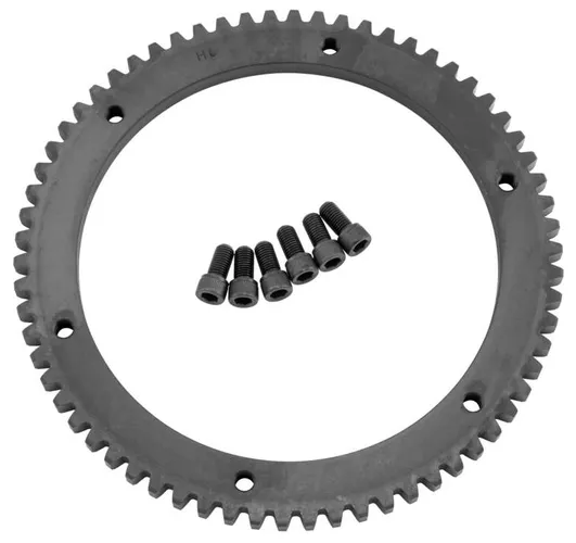 Twin Power Black Oxide 66 Tooth Starter Ring Gear w/ Bolts