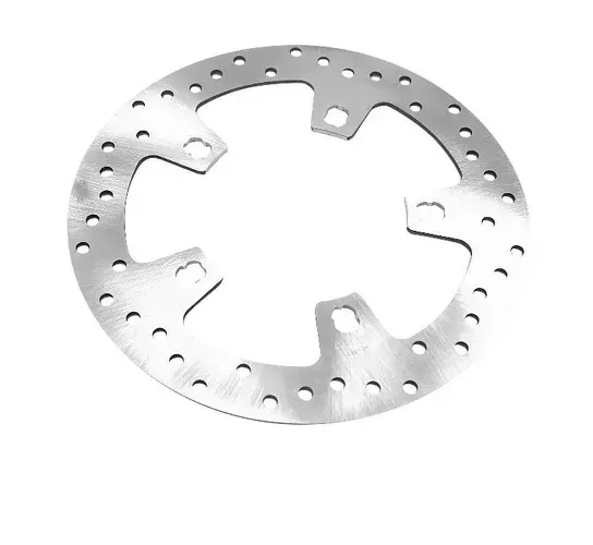 BC Front Brake Rotor Disc Drilled Polished Steel Without Hardware Harley Touring 1