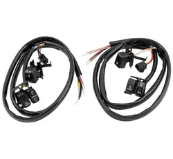 Twin Power Black Handle Bar Switch Kit w 48in. Wire Leads