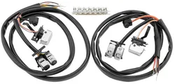 Twin Power Chrome Handle Bar Switch Kit w 48 Wire Leads